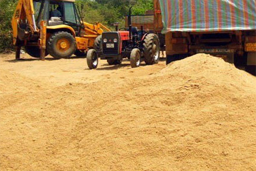 Illegal sand transport